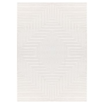 Sahara Veyra tapete pelo curto passadeira 80x150cm creme