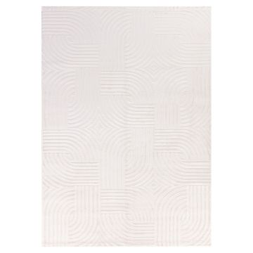 Sahara Lirix tapete pelo curto passadeira 80x250cm creme