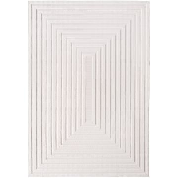 Doha Lunara tapete pelo curto retangular 120x170cm creme