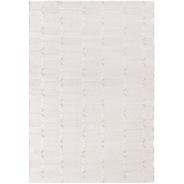 Doha Veyra tapete pelo curto passadeira 80x150cm creme