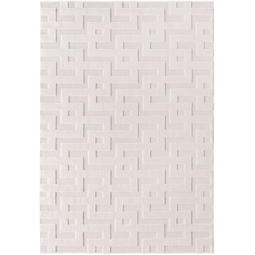Doha Zelix tapete pelo curto retangular 240x340cm creme