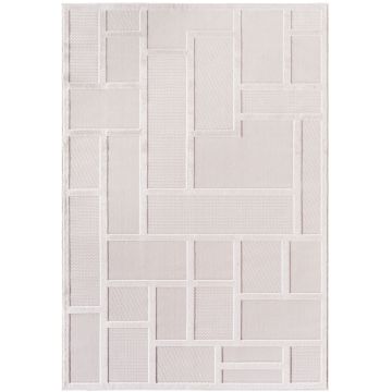 Doha Lunox tapete pelo curto retangular 280x370cm creme