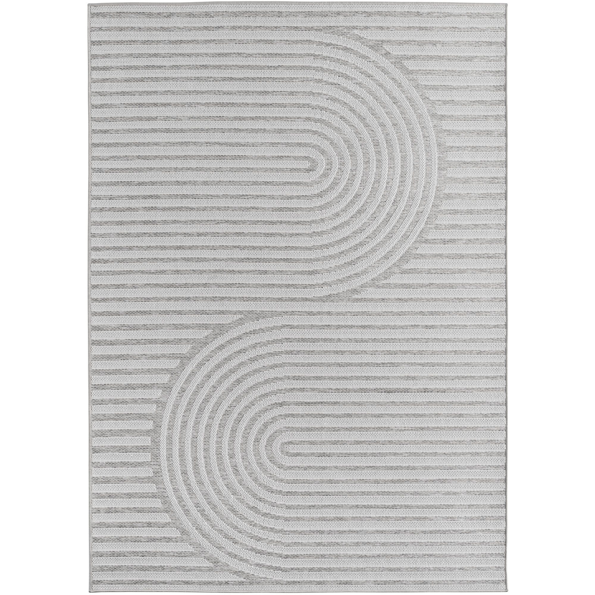 Desert Dek tapete exterior tecelagem plana retangular 120x170cm cinzento