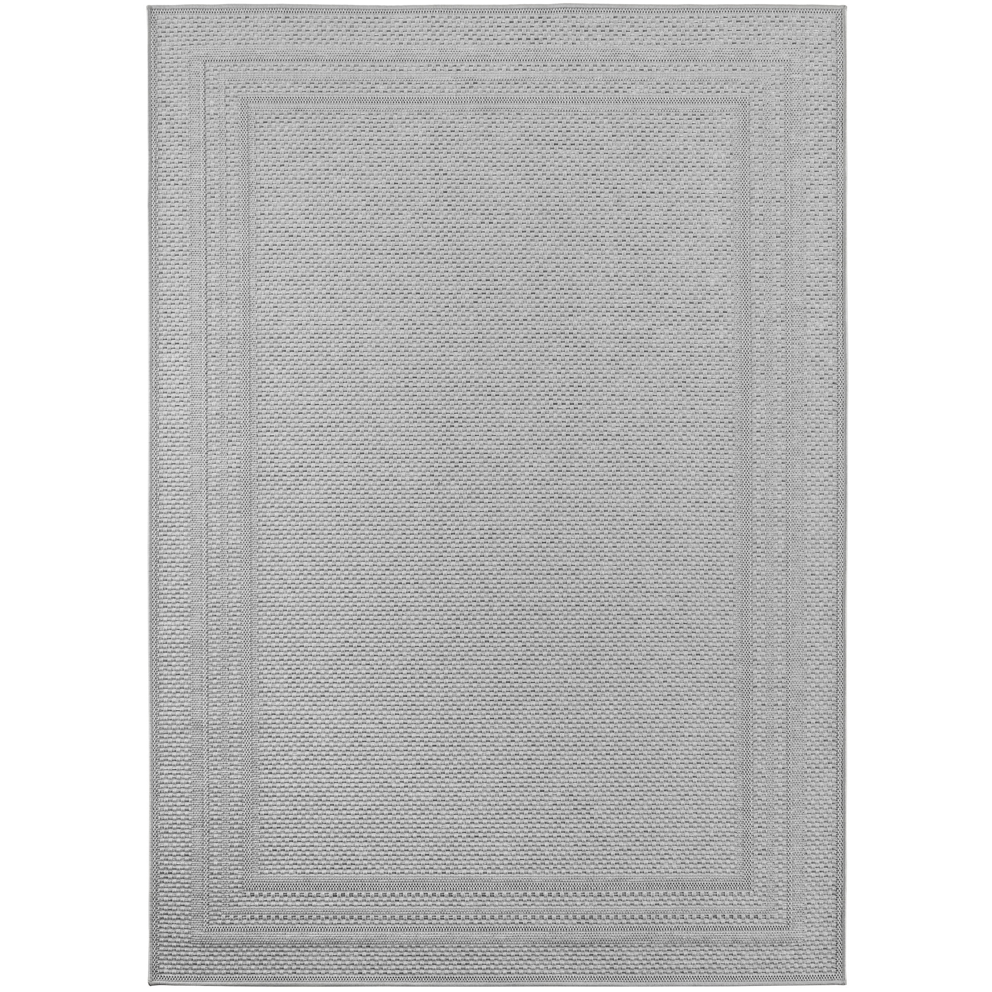 Desert Qar tapete exterior tecelagem plana passadeira 80x250cm cinzento