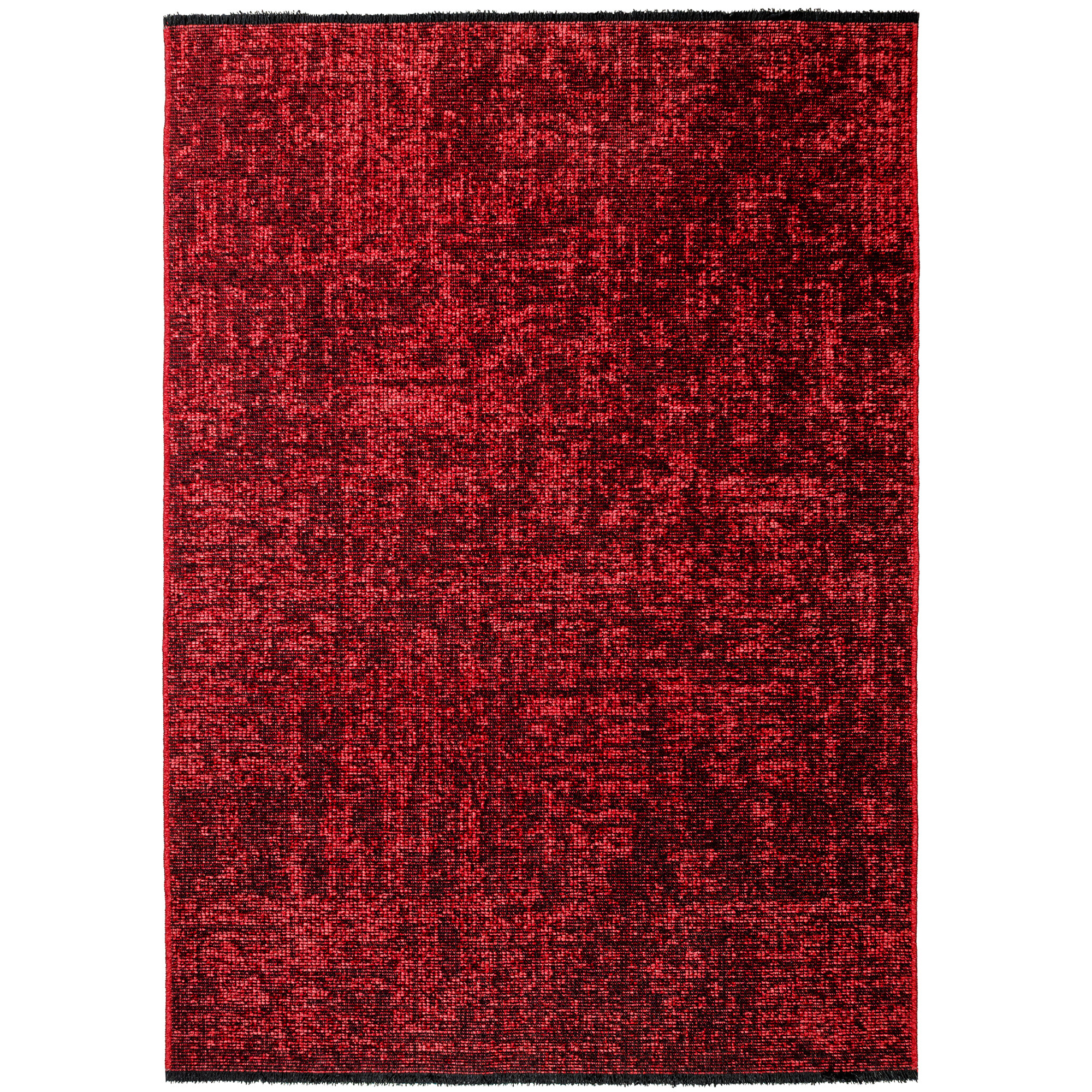 Space tapete pelo curto passadeira 80x150cm vermelho