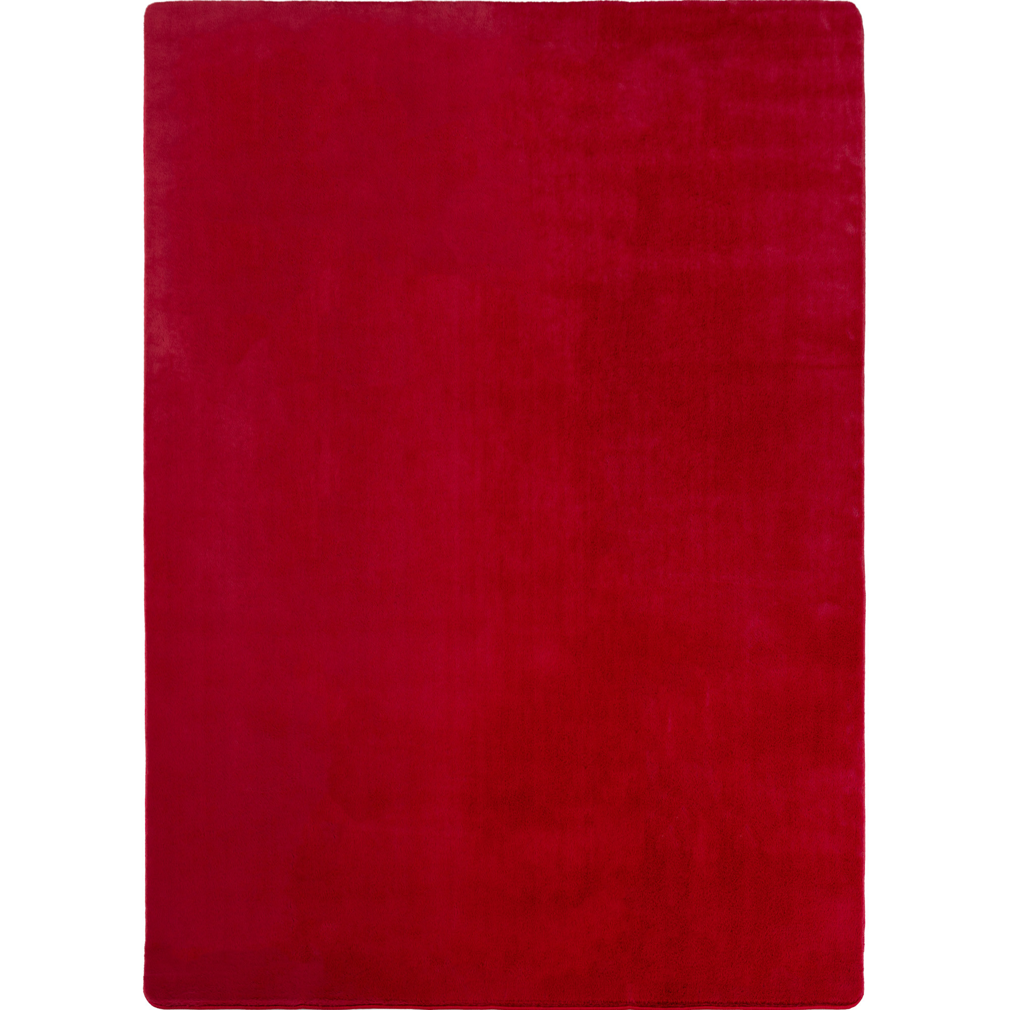 Joy tapete pelo curto redondo Ø 160cm vermelho