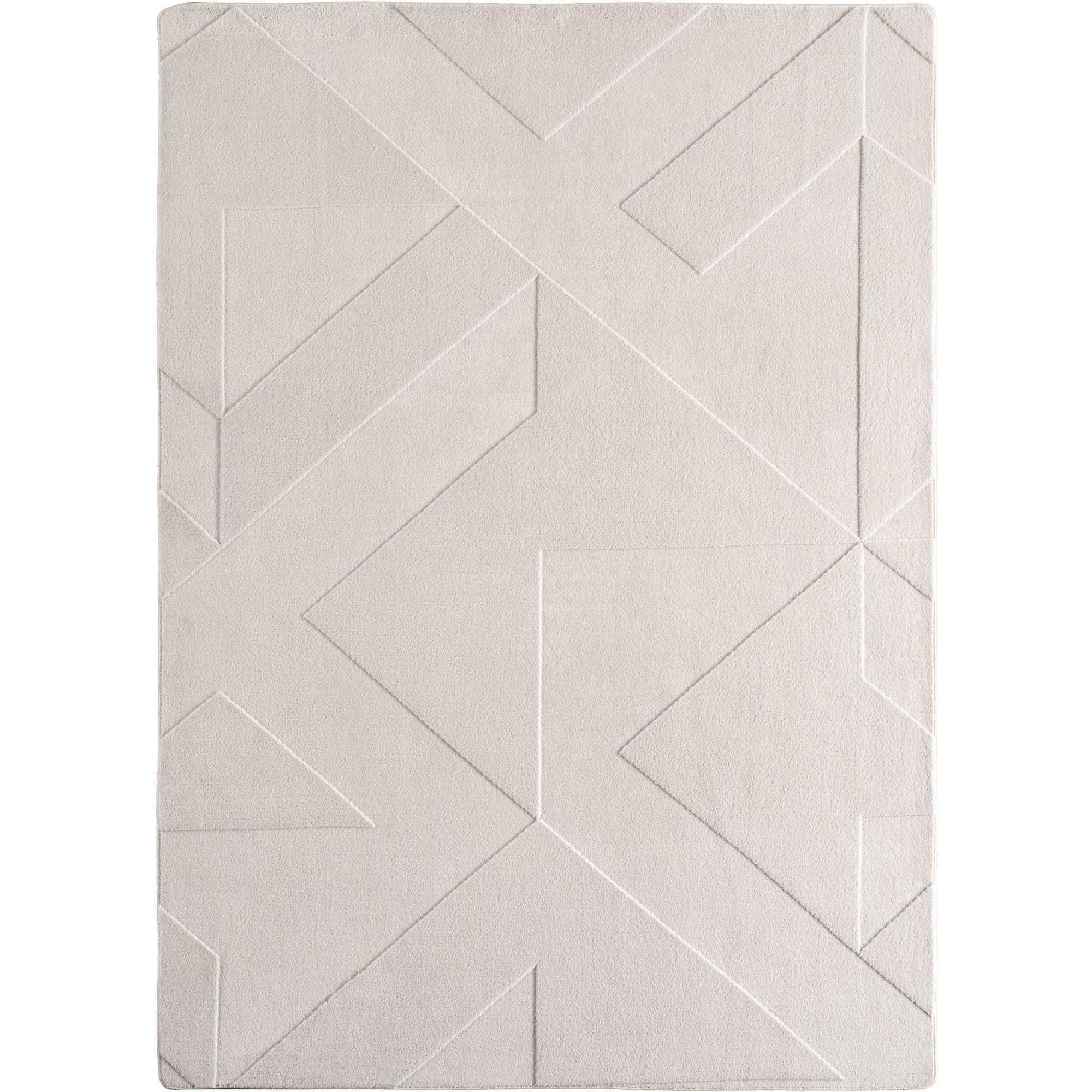 Pompei Aro tapete pelo curto passadeira 80x150cm creme