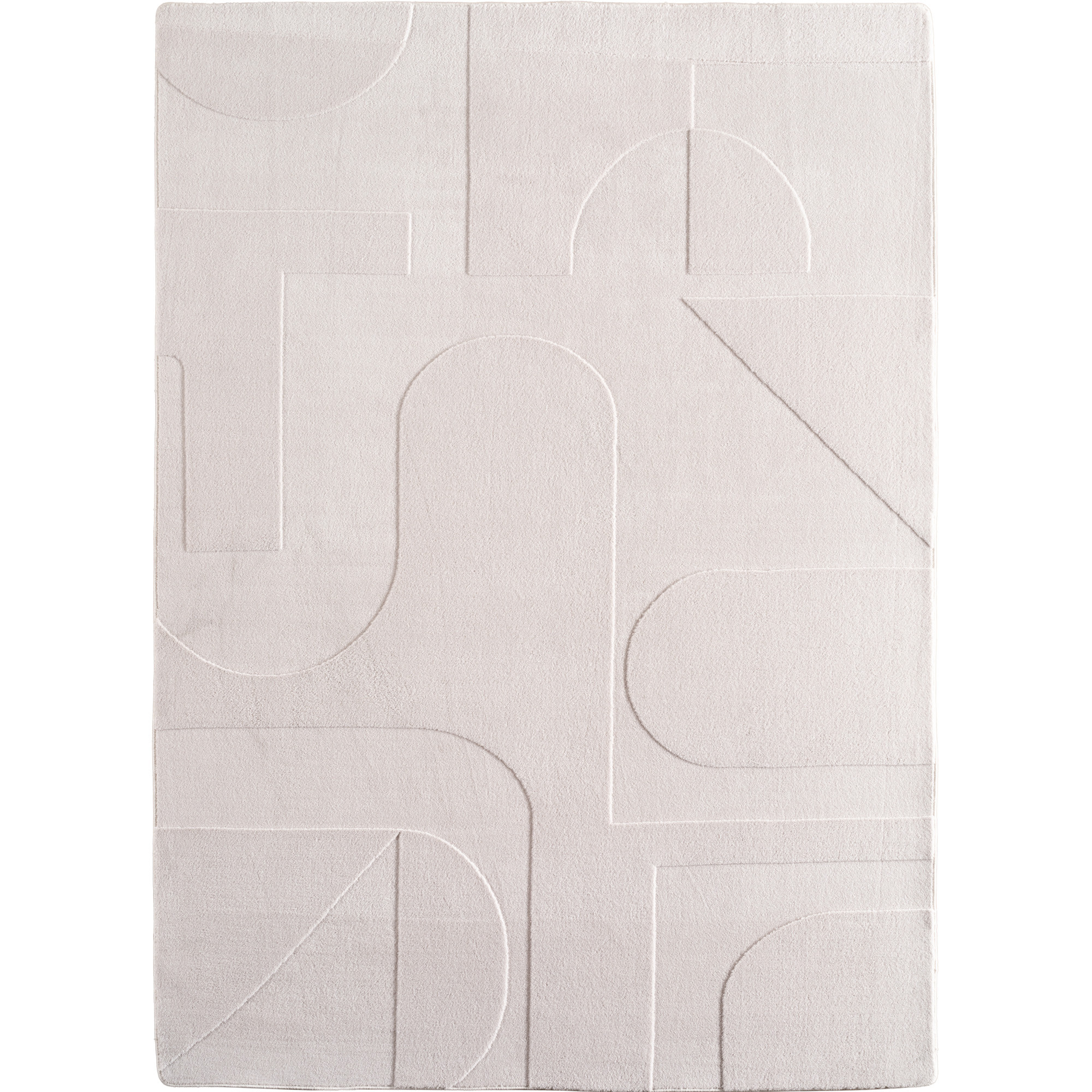 Pompei Yum tapete pelo curto passadeira 80x150cm creme