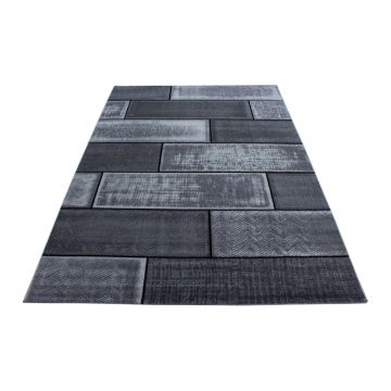 Plus Wallz tapete pelo curto retangular 160x230cm preto
