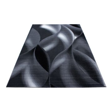 Plus Scala tapete pelo curto retangular 80x150cm preto