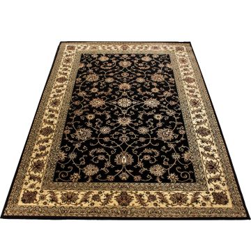 Marrakesh Layla tapete pelo curto retangular 80x150cm preto