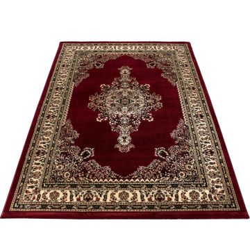 Marrakesh Afra tapete pelo curto retangular 80x150cm vermelho
