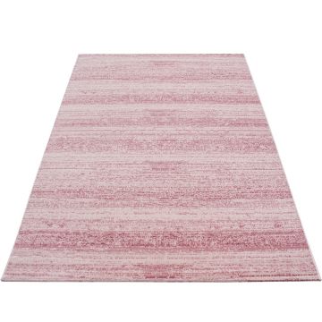 Plus tapete pelo curto retangular 160x230cm rosa