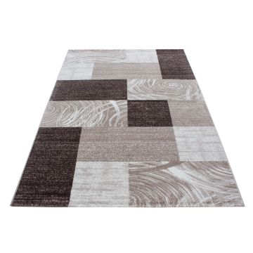 Parma Jawa tapete pelo curto retangular 120x170cm castanho
