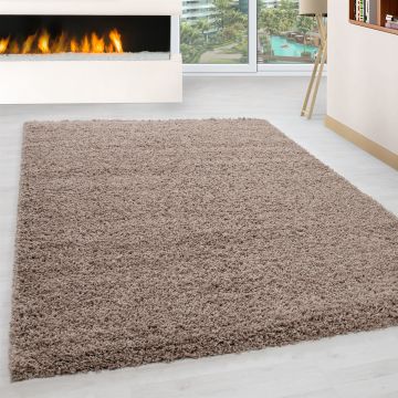 Life Shaggy tapete pelo comprido retangular 300x400cm bege