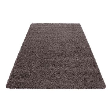 Life Shaggy tapete pelo comprido retangular 80x150cm taupe