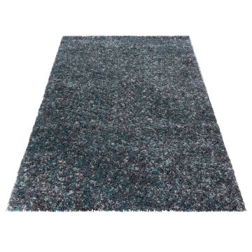 Enjoy Shaggy tapete pelo comprido retangular 120x170cm azul