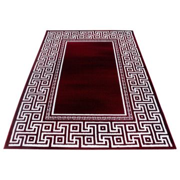 Parma Laby tapete pelo curto retangular 120x170cm vermelho