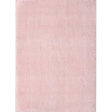 Catwalk tapete antiderrapante pelo curto retangular 200x300cm rosa claro