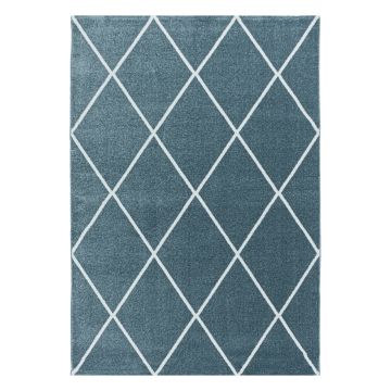 Rio Diago tapete pelo comprido retangular 80x150cm azul