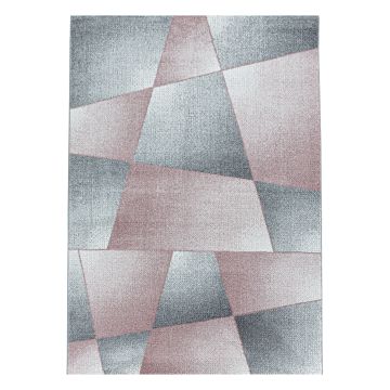 Rio Varie tapete pelo comprido retangular 80x150cm rosa claro