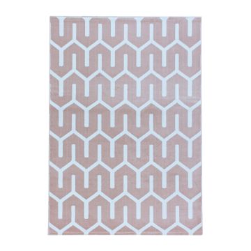 Costa Blas tapete pelo curto retangular 200x290cm rosa