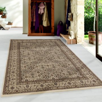 Kashmir Hereke tapete pelo curto retangular 80x150cm bege