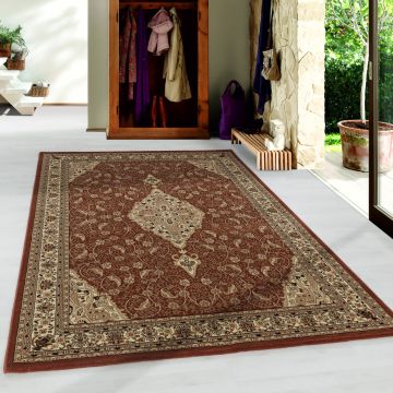 Kashmir Isparta tapete pelo curto retangular 300x400cm terra