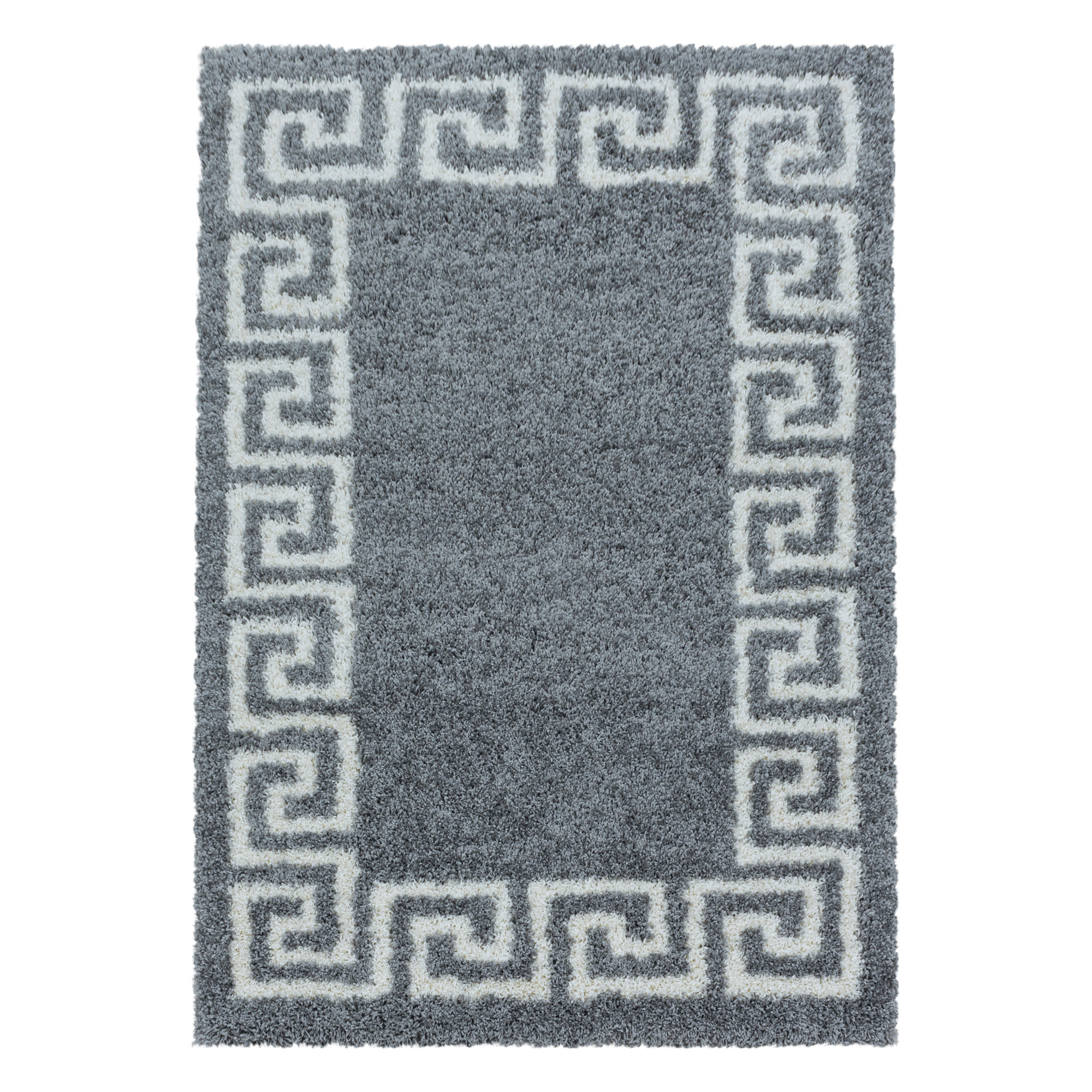 Hera Shaggy tapete pelo comprido retangular 60x110cm cinzento