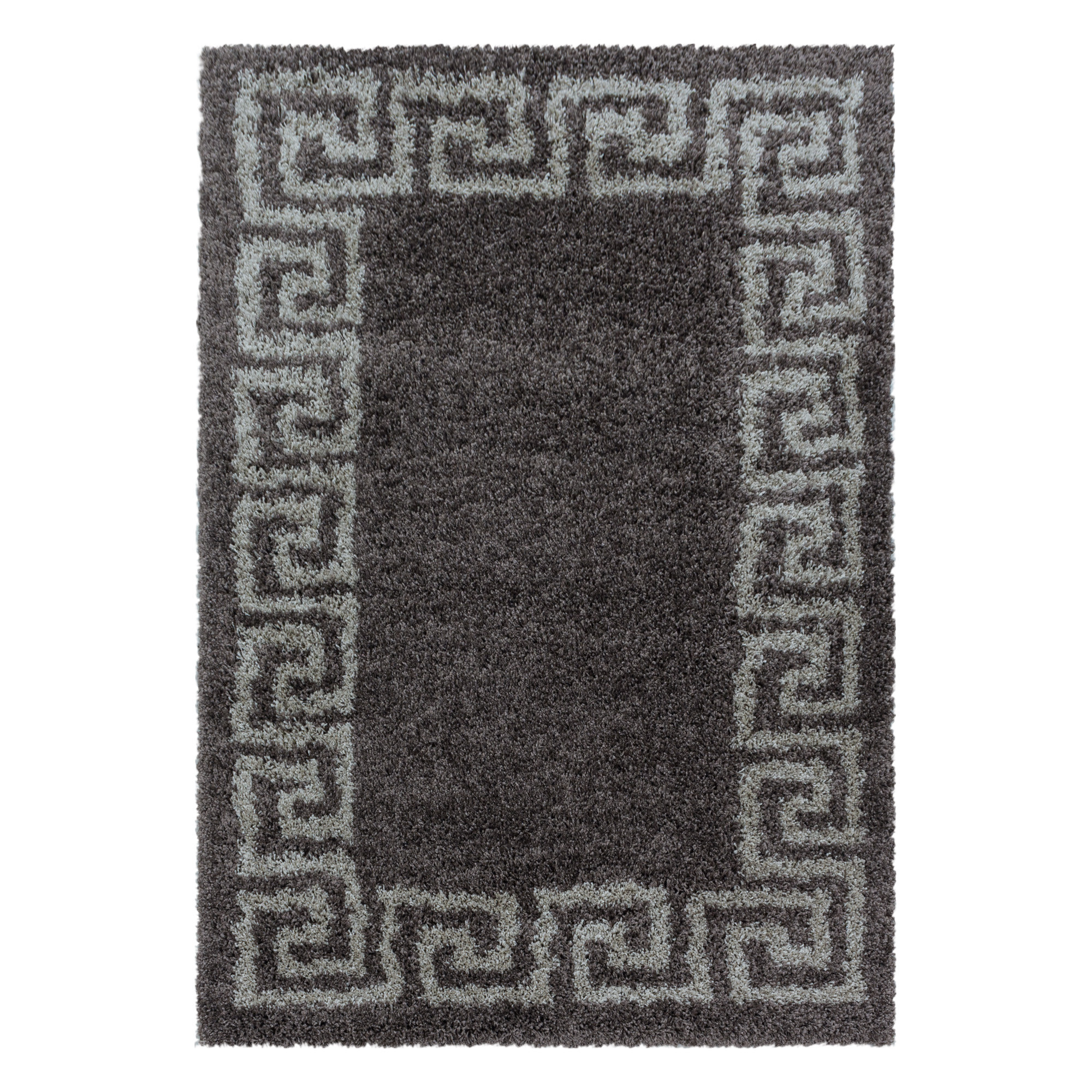 Hera Shaggy tapete pelo comprido retangular 60x110cm taupe