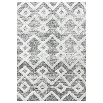 Pisa Kite tapete pelo comprido retangular 200x290cm cinzento