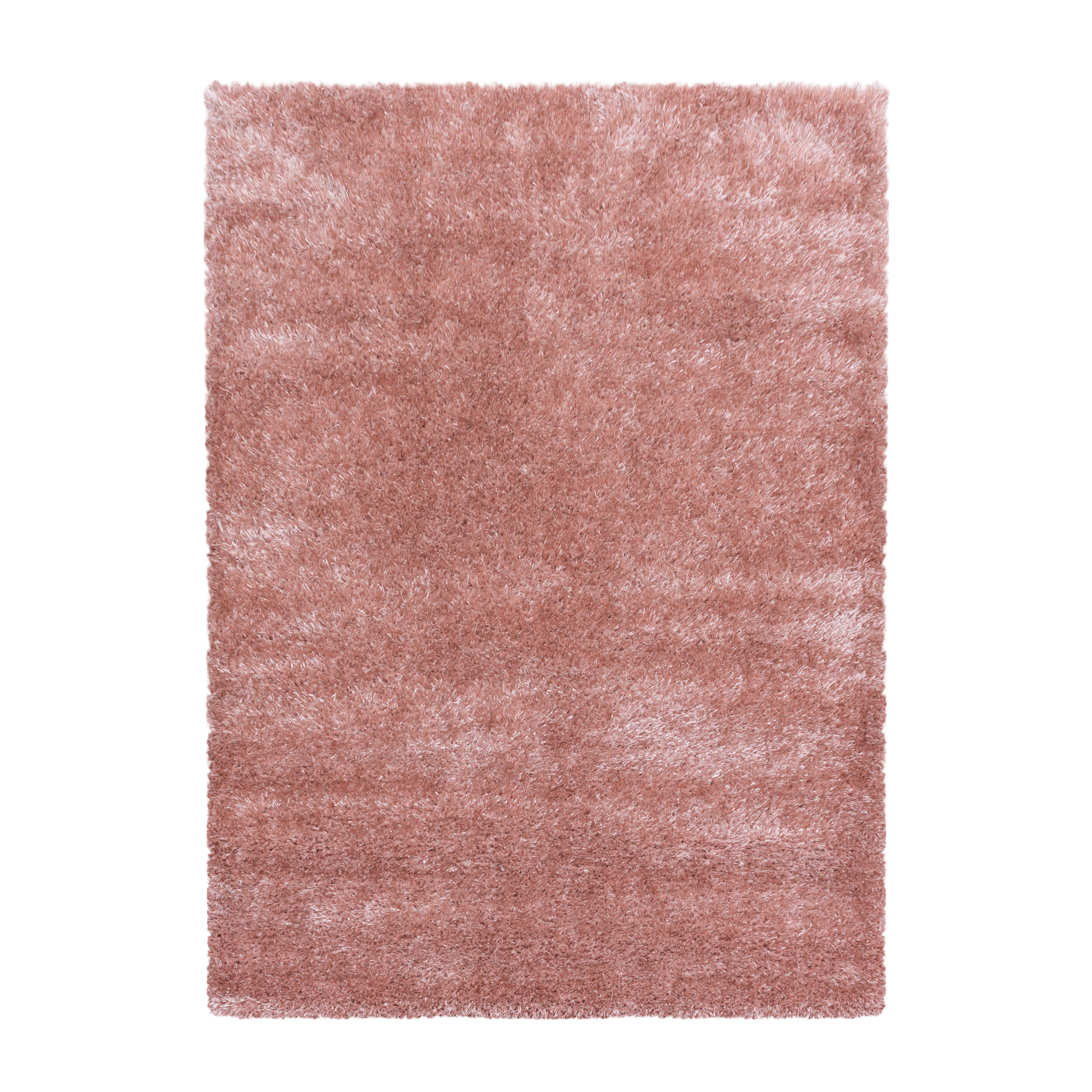 Brilliant Shaggy tapete pelo comprido retangular 280x370cm rosa claro