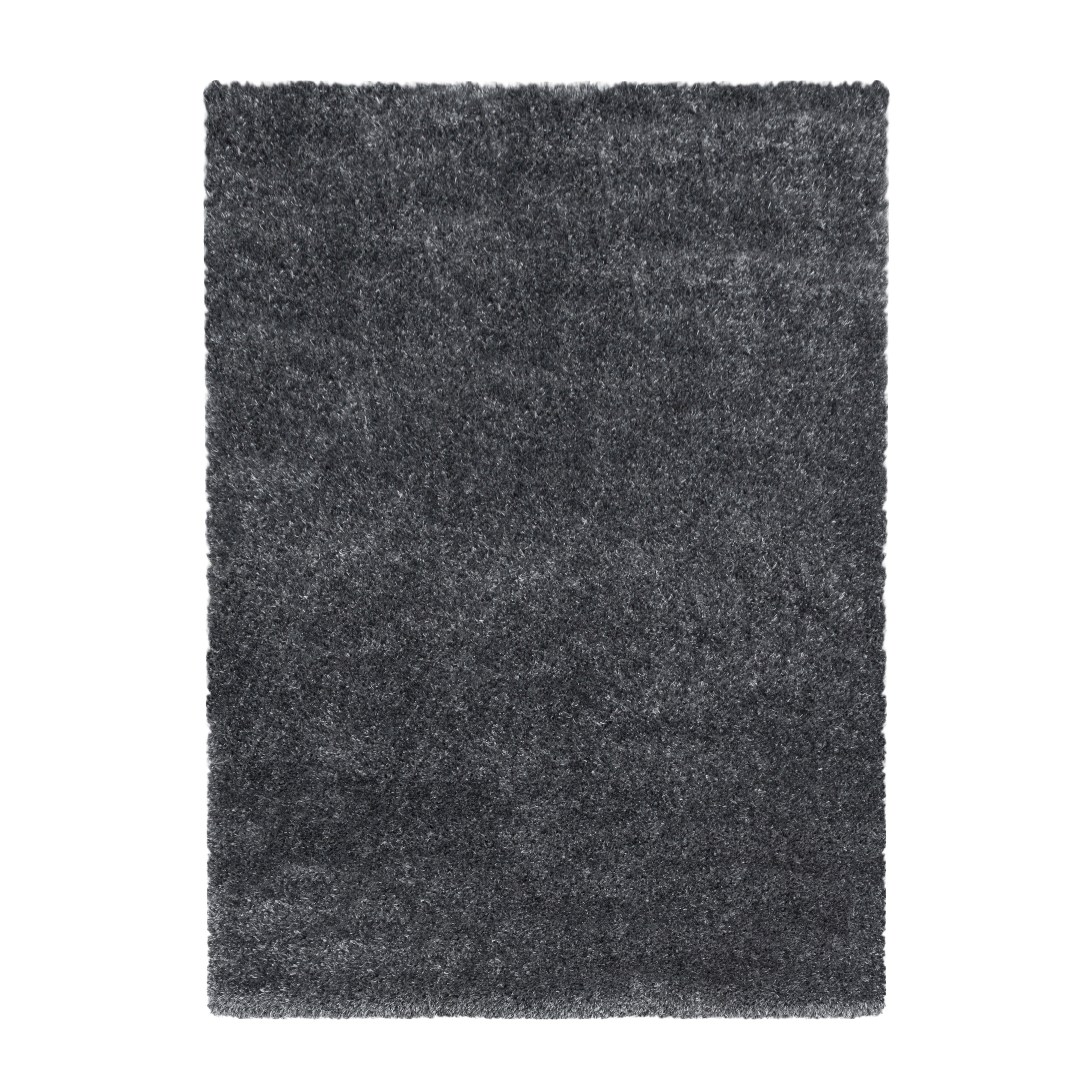 Brilliant Shaggy tapete pelo comprido retangular 280x370cm cinzento