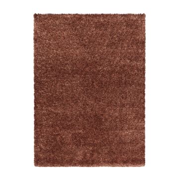 Brilliant Shaggy tapete pelo comprido retangular 160x230cm cobre