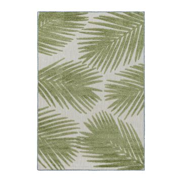 Bahama Palm tapete exterior tecelagem plana retangular 240x340cm verde