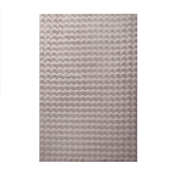Ambiance 3D tapete fofo de pelo comprido passadeira 80x150cm bege