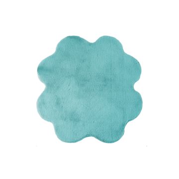 Caty Trevo tapete liso infantil pelo curto fofo de pelo comprido 90x90cm verde menta