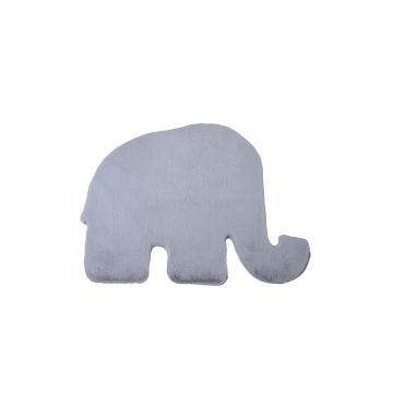Caty Elefante tapete liso infantil pelo curto fofo de pelo comprido 80x100cm prateado