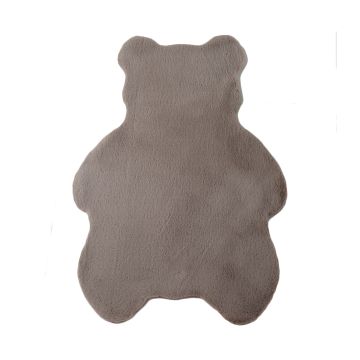 Caty Urso tapete liso infantil pelo curto fofo de pelo comprido 80x100cm bege