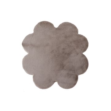 Caty Trevo tapete liso infantil pelo curto fofo de pelo comprido 90x90cm bege