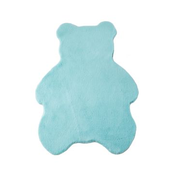 Caty Urso tapete liso infantil pelo curto fofo de pelo comprido 80x100cm verde menta