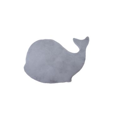 Caty Baleia tapete liso infantil pelo curto fofo de pelo comprido 80x120cm prateado