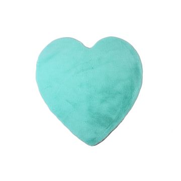 Caty Coração tapete liso infantil pelo curto fofo de pelo comprido 90x90cm verde menta