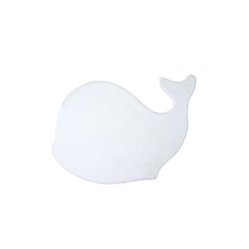 Caty Baleia tapete liso infantil pelo curto fofo de pelo comprido 80x120cm branco