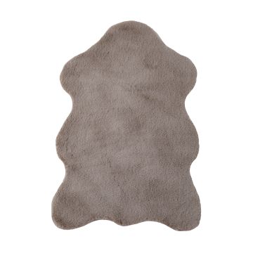 Caty Pele de Ovelha tapete liso infantil pelo curto fofo de pelo comprido 60x90cm bege