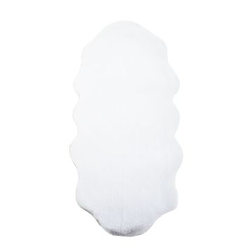 Caty Pele de Ovelha tapete liso infantil pelo curto fofo de pelo comprido 60x180cm branco