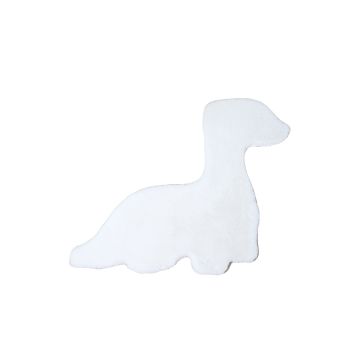 Caty Dino tapete liso infantil pelo curto fofo de pelo comprido 80x100cm branco