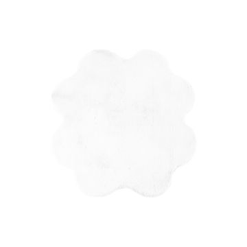 Caty Trevo tapete liso infantil pelo curto fofo de pelo comprido 90x90cm branco