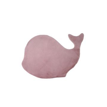Caty Baleia tapete liso infantil pelo curto fofo de pelo comprido 80x120cm rosa