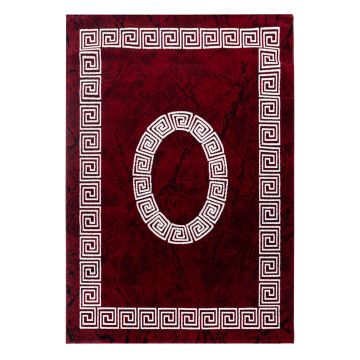 Plus Laby tapete pelo curto retangular 140x200cm vermelho